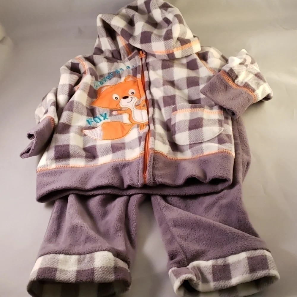 Duck Duck Goose 2 Piece Outfit Fleece Hoodie&pants